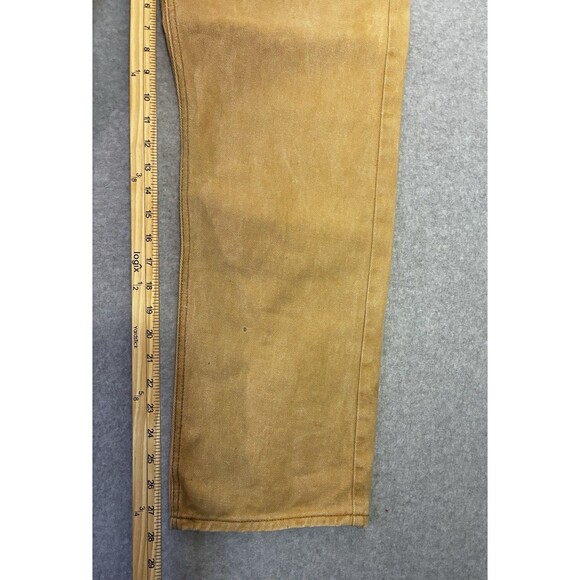 Southpole Jeans Mens 38x32 Brown Denim Pants Straight Fit Carpenter Style - Picture 3 of 8